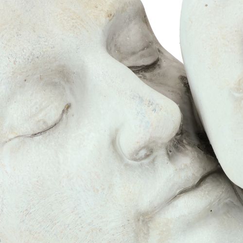 Article Couple rêveur amoureux buste en pierre moulée H29,5cm