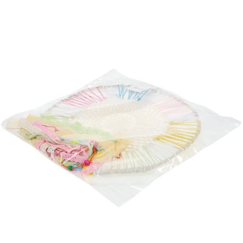 Floristik24 Attrape-rêves coloré Ø35cm L105cm