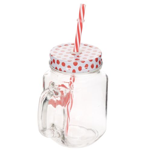 Verre avec couvercle et anse Ø7cm H13,5cm | Floristik24.be