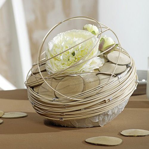Article Boule de mousse florale mousse florale sèche gris Ø7cm 20 pcs