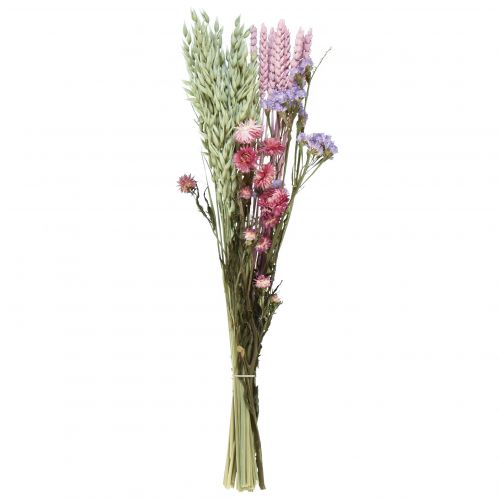 Floristik24 Bouquet de fleurs séchées fleurs de paille plage lilas rose 58cm