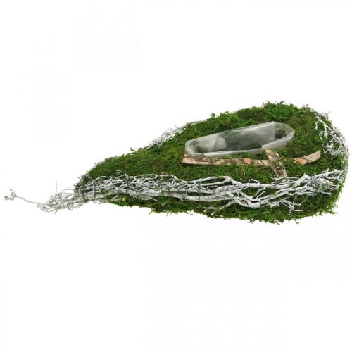 Floristik24 Jardinière goutte mousse, vigne fleuristerie commémorative 40x20cm