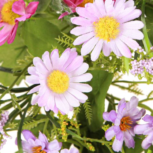 Article Couronne de fleurs artificielles Couronne de porte été Ø30cm