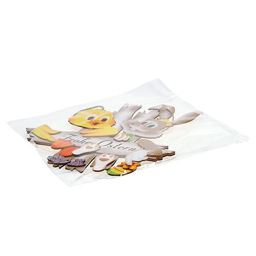 Floristik24 Plaque de porte Joyeuses Pâques 28cm x 32cm