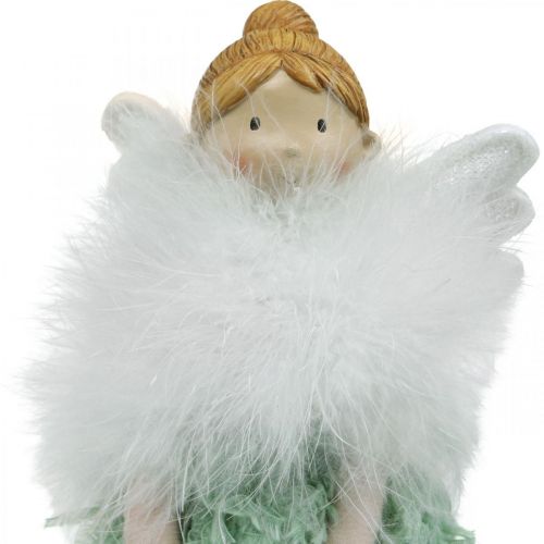 Floristik24 Cale-porte Ange de Noël Ange Figure Vert H38cm