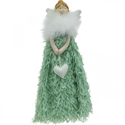 Floristik24 Cale-porte Ange de Noël Ange Figure Vert H38cm
