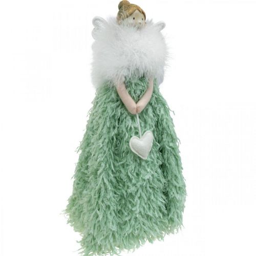 Floristik24 Cale-porte Ange de Noël Ange Figure Vert H38cm