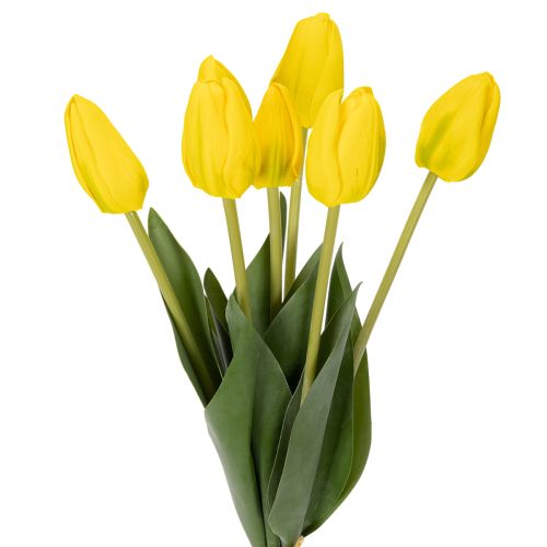 Floristik24 Tulipes artificielles pour une décoration printanière réaliste dans le salon ou le bureau, 40 cm, lot de 7