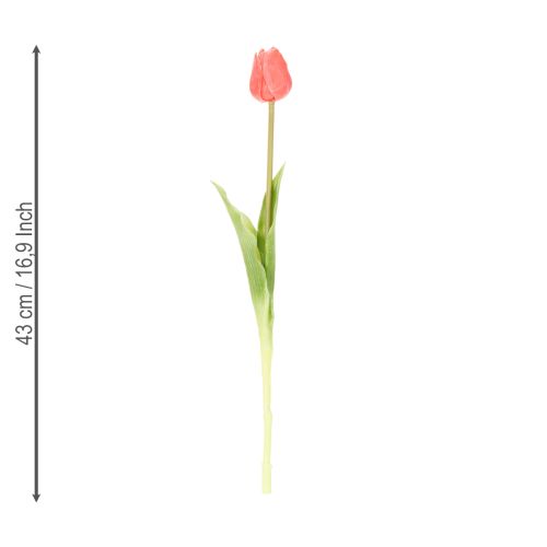 Article Bouquet de tulipes artificielles, coloré et réaliste, de haute qualité pour la maison, 43 cm, 7 pièces