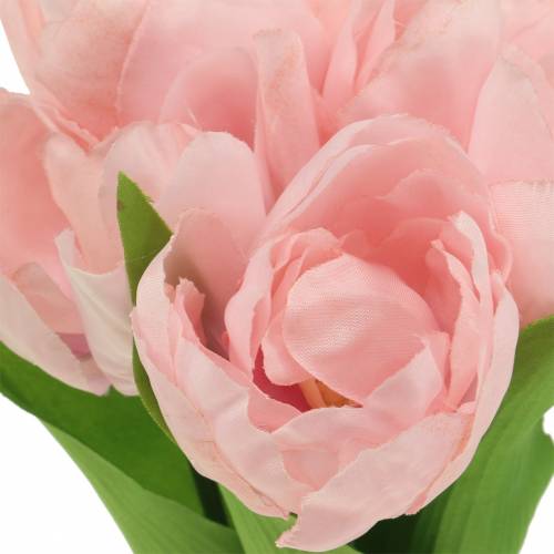 Article Tulipes artificielles rose 26.5cm 5pcs