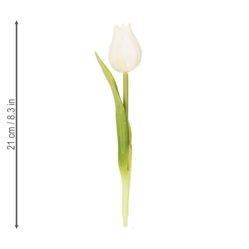 Article Tulipe artificielle, décoration réaliste, fleur en soie résistante pour la maison, 21 cm, lot de 6