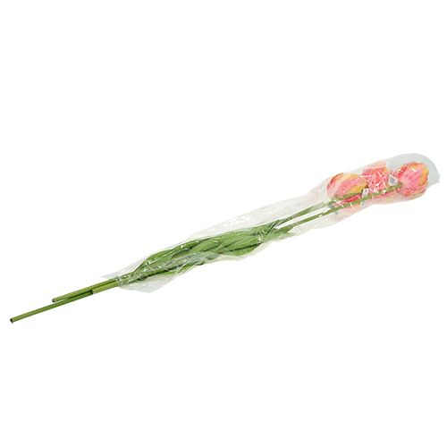Floristik24 Tulipes en rose et jaune 86cm 3P