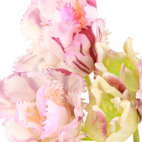 Article Tulipes artificielles tulipes perroquets bouquet violet avec 5 fleurs 40cm