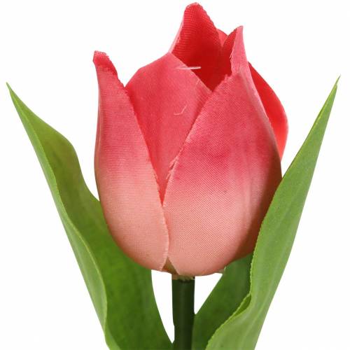 Floristik24 Tulipe mix fleurs artificielles abricot rose 16cm 12pcs