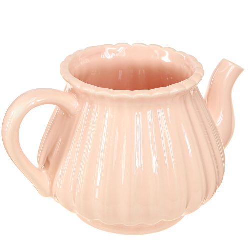 Article Jardinière théière décorative en céramique orange jaune 19,5×13,5×11cm 2 pcs