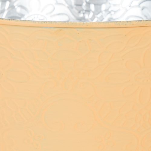 Article Pot de fleurs en métal, orange pastel, Ø20cm H16cm