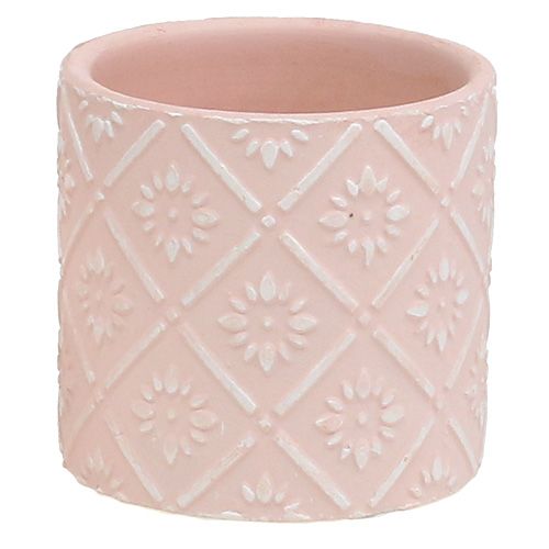 Floristik24 Jardinière avec motif rose Ø7cm H6,5cm 12pcs