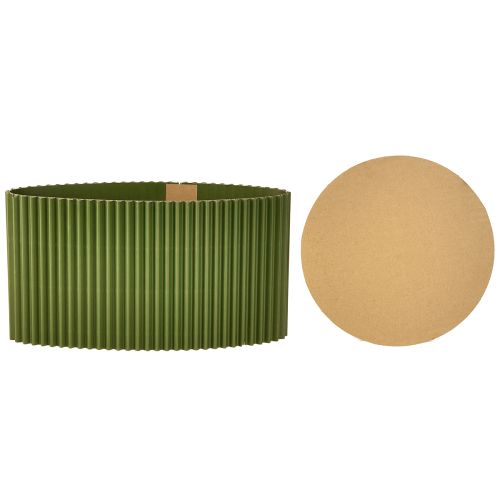Article Cache-pot en papier vert foncé Ø19cm H14cm 3 pcs