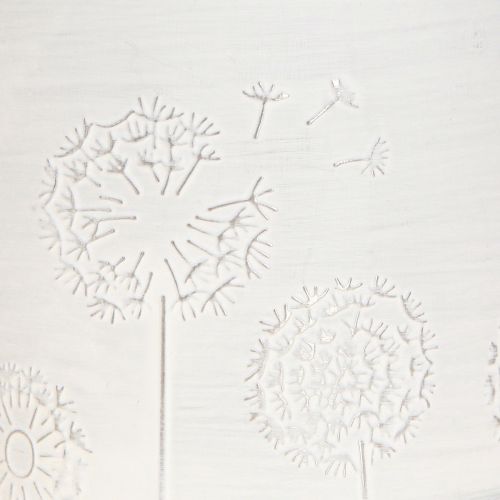 Article Jardinière Pissenlit Blanc Ø9,5cm H11cm