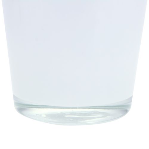 Article Jardinière en verre blanc Ø11.5cm H11cm