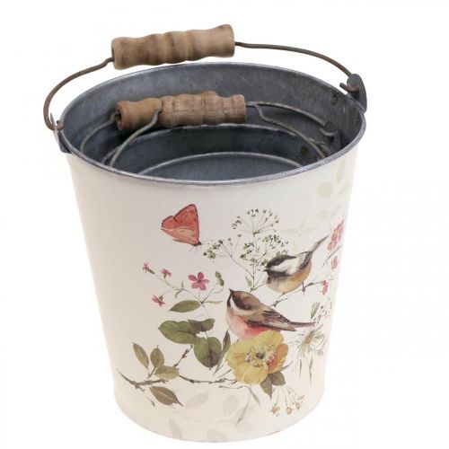 Article Jardinière seau métal avec anse Ø14/11,5/9,5cm lot de 3