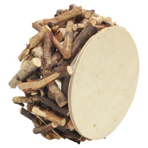 Floristik24 Jardinière bois pot de fleurs cache-pot bois nature Ø23cm H13cm