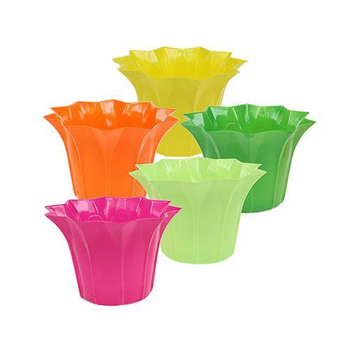 Article Jardinière pour plantes en pot, couleurs assorties. Ø10,5cm 10 pièces
