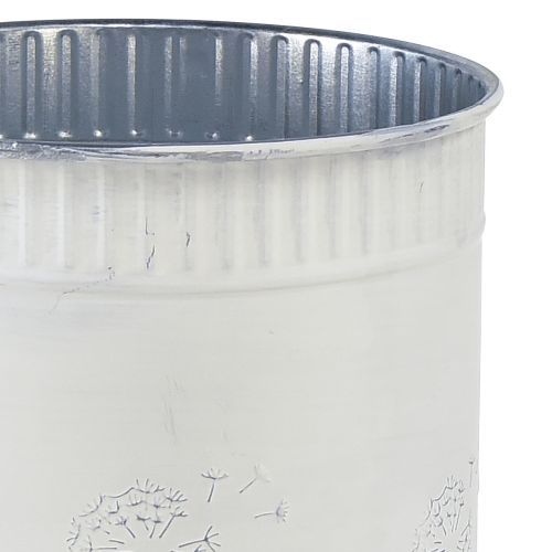 Floristik24 Jardinière pot de fleur pissenlit blanc Ø12,5cm H14cm