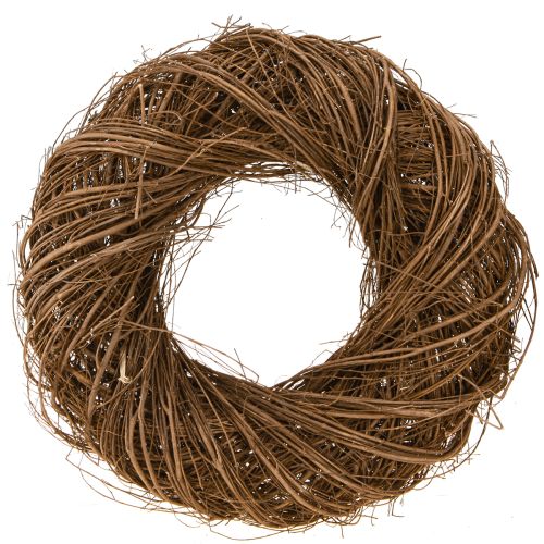 Couronne décorative en branches d&#39;orme, couronne d&#39;orme naturel Ø40cm