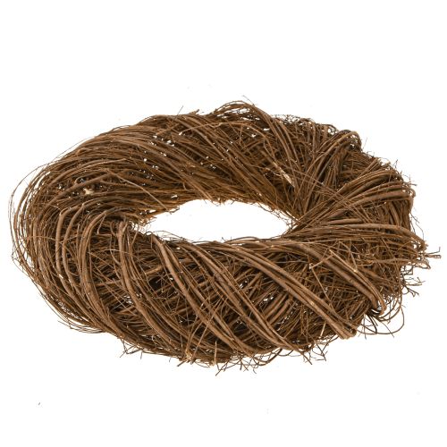 Article Couronne décorative en branches d&#39;orme, couronne d&#39;orme naturel Ø40cm