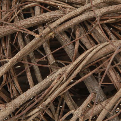 Article Couronne d'orme couronne décorative marron naturel Ø23–25cm H6,5cm 2pcs