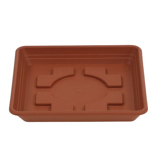 Dessous de verre Lara carré 25cm x 25cm terre cuite 1 pc