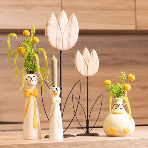 Article Vase canard au design mignon pour une décoration de table amusante, 24 cm, lot de 2