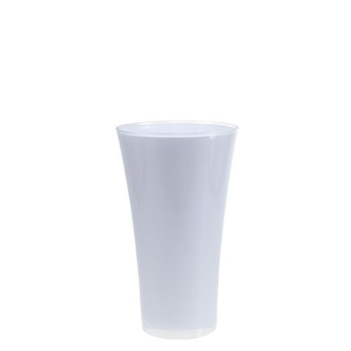 Article Vase &quot;Fizzy&quot; Ø13,5cm H20,5cm blanc, 1pc
