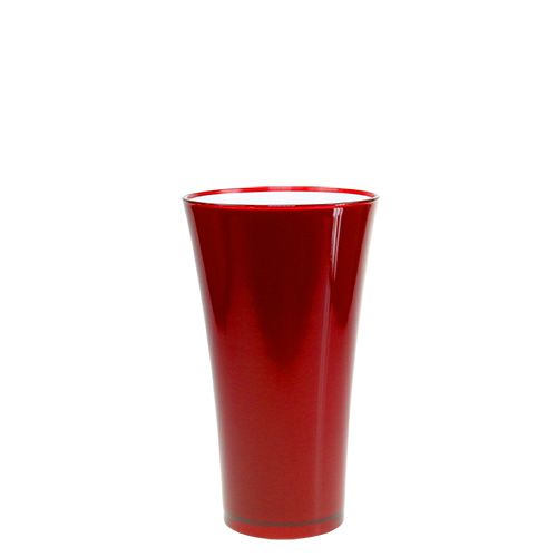 Floristik24 Vase “Fizzy” Ø13,5cm H20cm rouge 1 pce