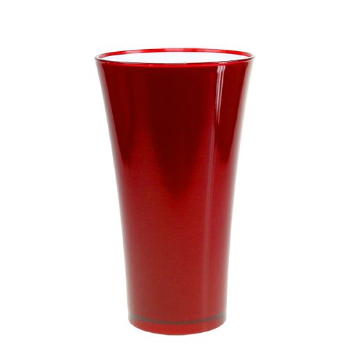 Article Vase &quot;Fizzy&quot; Ø20cm H35cm rouge, 1pc