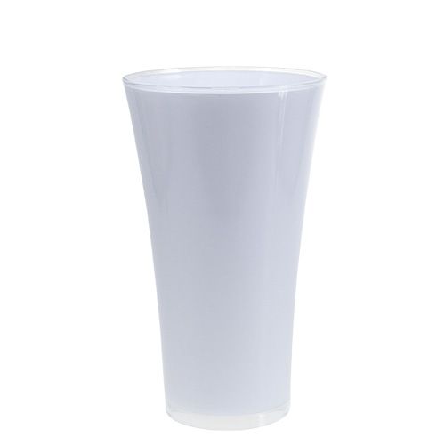 Floristik24 Vase &quot;Fizzy&quot; Ø20cm H35cm blanc, 1pc