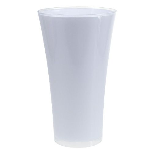 Vase “Fizzy” Ø28,5cm H45cm blanc 1 pce