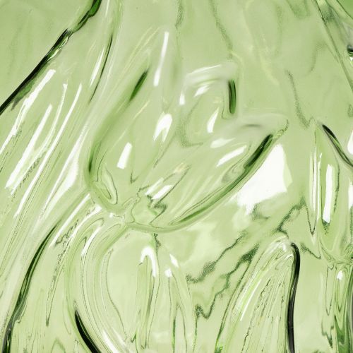 Article Vase en verre à motif de tulipe en relief, pour la décoration intérieure, 22,5 cm