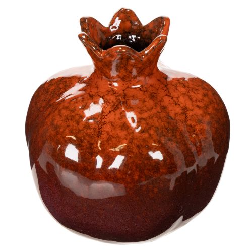 Décoration en céramique en forme de grenade, brillante, 14 cm