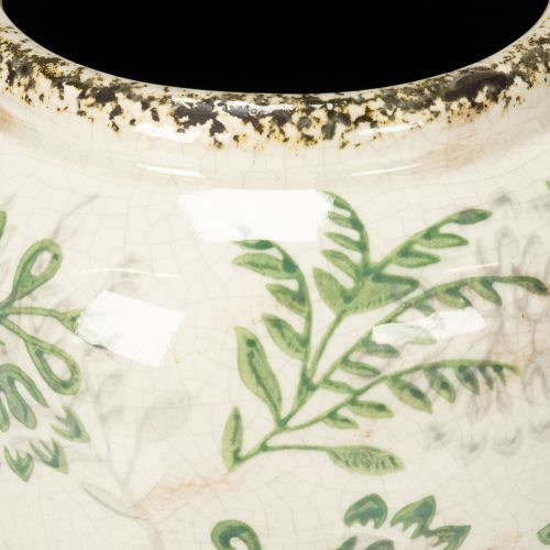 Article Vase à motif végétal délicat pour la décoration intérieure, 19 cm