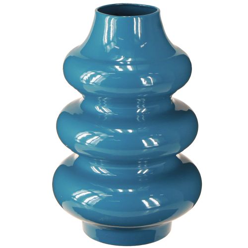 Floristik24 Vase, accessoire de décoration avec une surface ondulée pour une ambiance moderne, 23 cm