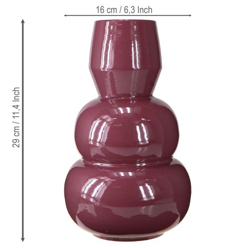 Article Vase au design moderne pour une décoration et un aménagement intérieur élégants, 29 cm