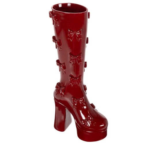 Vase décoratif en forme de botte avec nœud, 37 cm