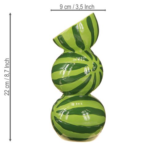 Article Vase pastèque vase céramique décoration été céramique H22cm