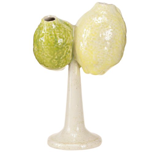 Article Vase citron en céramique décoratif Décoration de table méditerranéenne H22cm