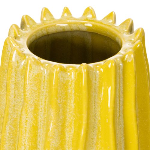 Article Vase à motif rainuré pour une décoration intérieure élégante dans le salon, 33 cm