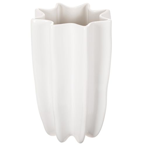 Vase côtelé, grand vase décoratif pour fleurs séchées, 24 cm