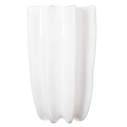 Vase côtelé, grand vase décoratif pour fleurs séchées, 24 cm | Floristik24.be