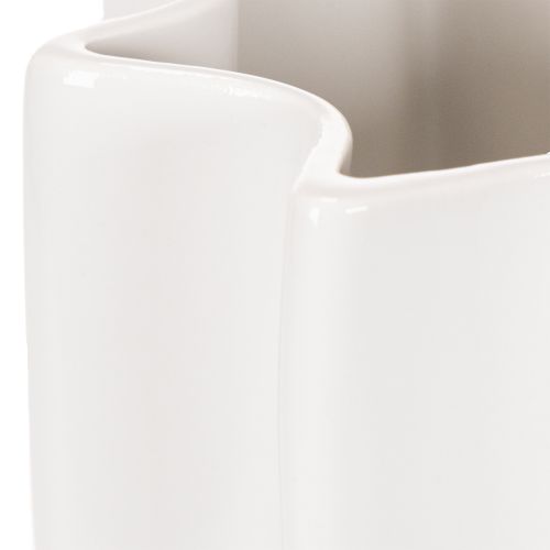 Vase côtelé, grand vase décoratif pour fleurs séchées, 24 cm | Floristik24.be